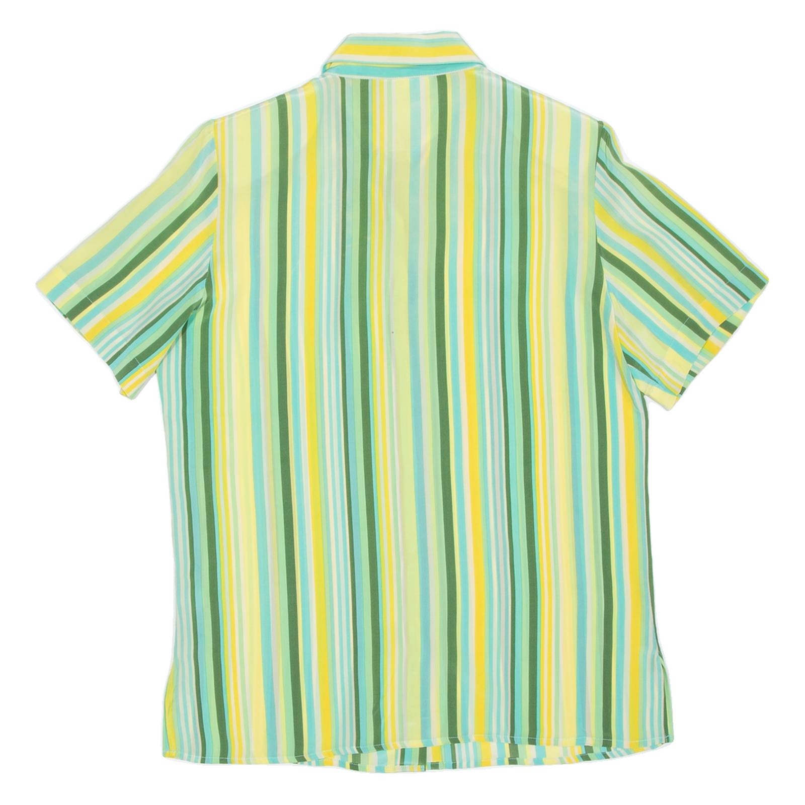 Womens Shirt Green Striped M