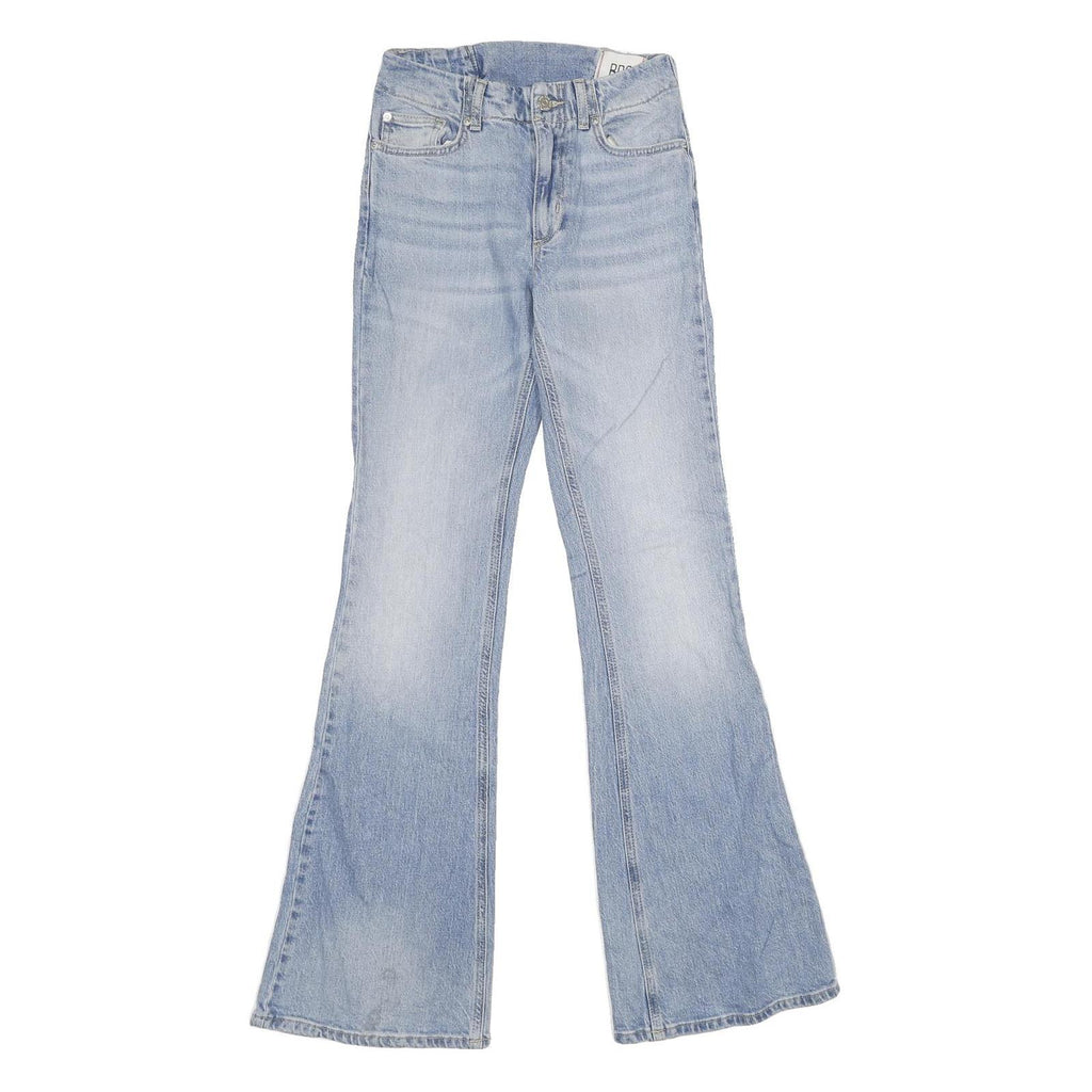 BDG Womens Jeans Blue Regular Flared Denim Light W25 L34 Stylish Vintage