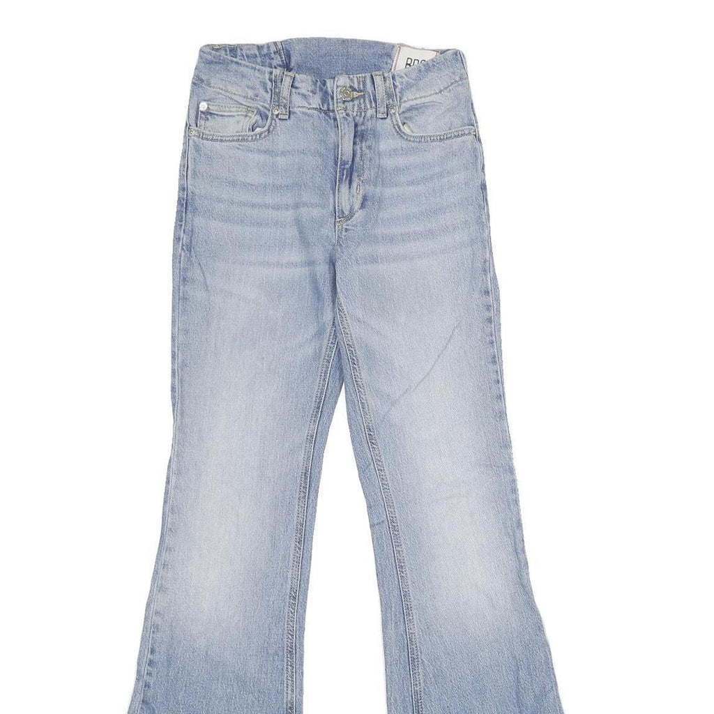 BDG Womens Jeans Blue Regular Flared Denim Light W25 L34 Stylish Vintage