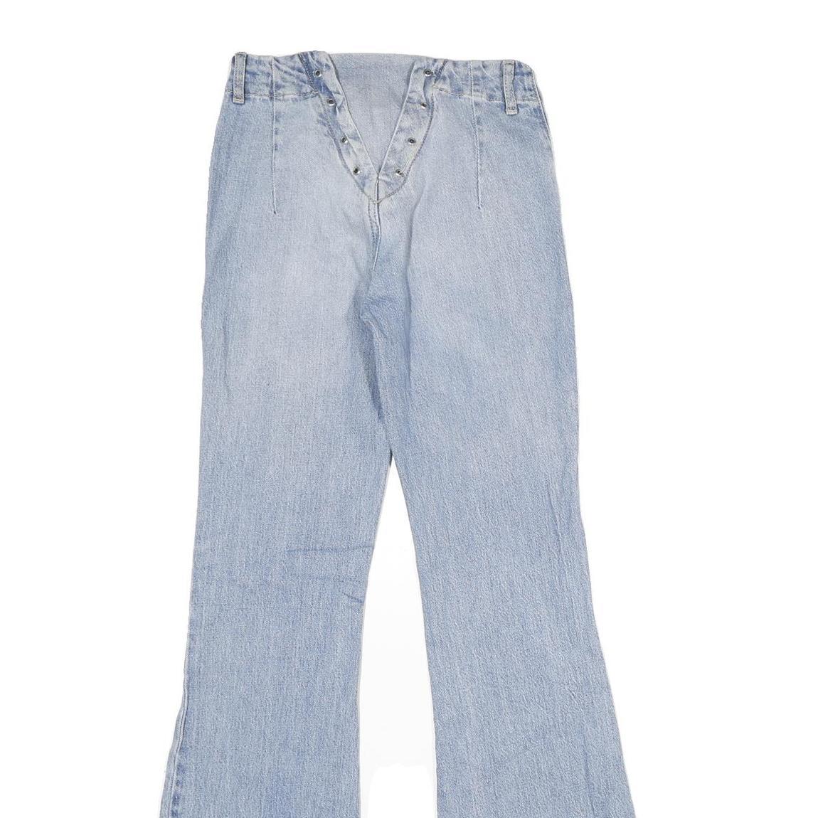 BDG Womens Jeans Blue Regular Flared Denim Light W25 L34 Stylish Vintage