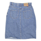 DAVID JACKSON Womens Blue Mini Denim Cotton Blend Button Front Skirt S
