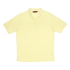 KAPPA Mens Yellow Short Sleeve Plain M Cotton Casual Polo Shirt