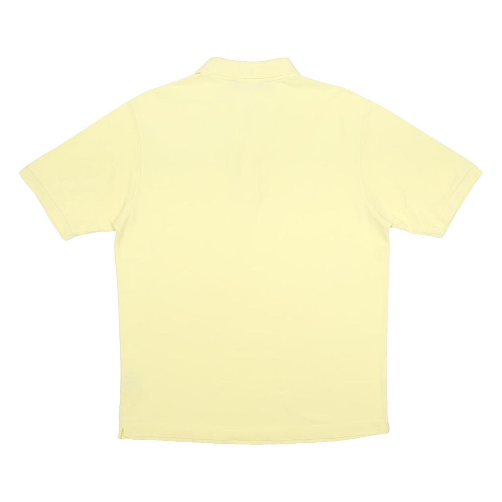 KAPPA Mens Yellow Short Sleeve Plain M Cotton Casual Polo Shirt