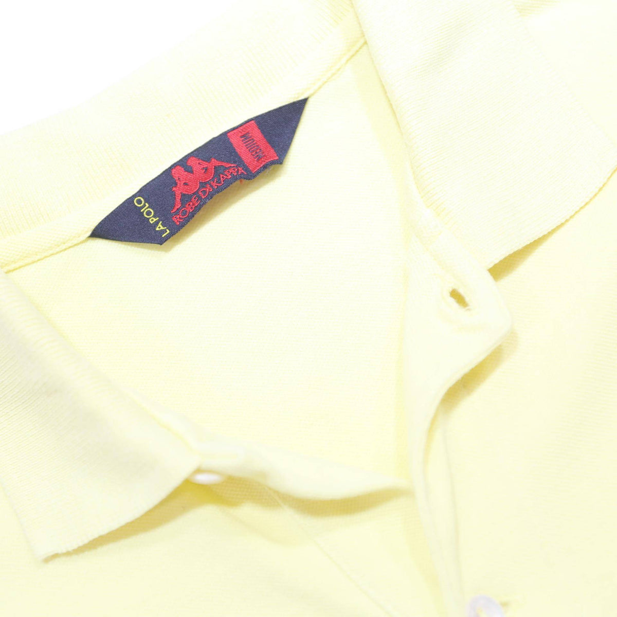 KAPPA Mens Yellow Short Sleeve Plain M Cotton Casual Polo Shirt