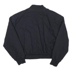 Womens Black Casual Button Jacket XS Polyester Blend Plain Long Sleeve Classic