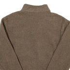 WOOLRICH Womens Brown Fleece Jacket L Polyester Blend Zip Casual Outdoor