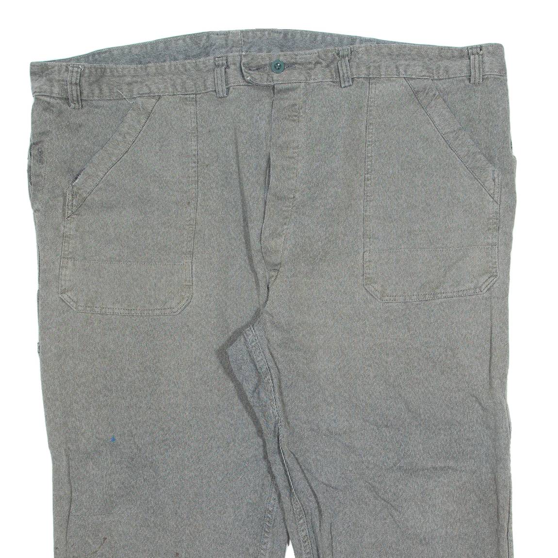 FISCHER PECHEUR Workwear Mens Trousers Grey Regular Straight W50 L23