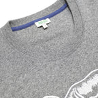 KENZO Mens Grey Tiger Logo Crew Neck L Sweatshirt Cotton Blend Pullover