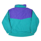 COLUMBIA Mens Blue & Purple Outdoor Jacket XL Polyester Blend Plain Zip