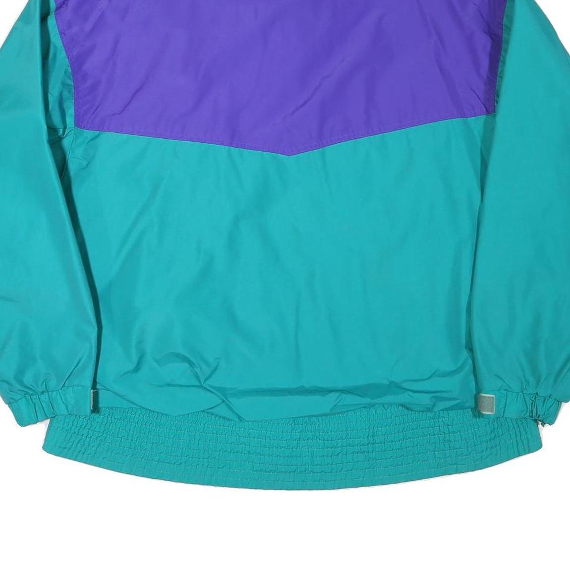 COLUMBIA Mens Blue & Purple Outdoor Jacket XL Polyester Blend Plain Zip