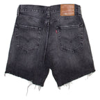 LEVI'S 501 93 Big E Womens Denim Shorts Grey S W29