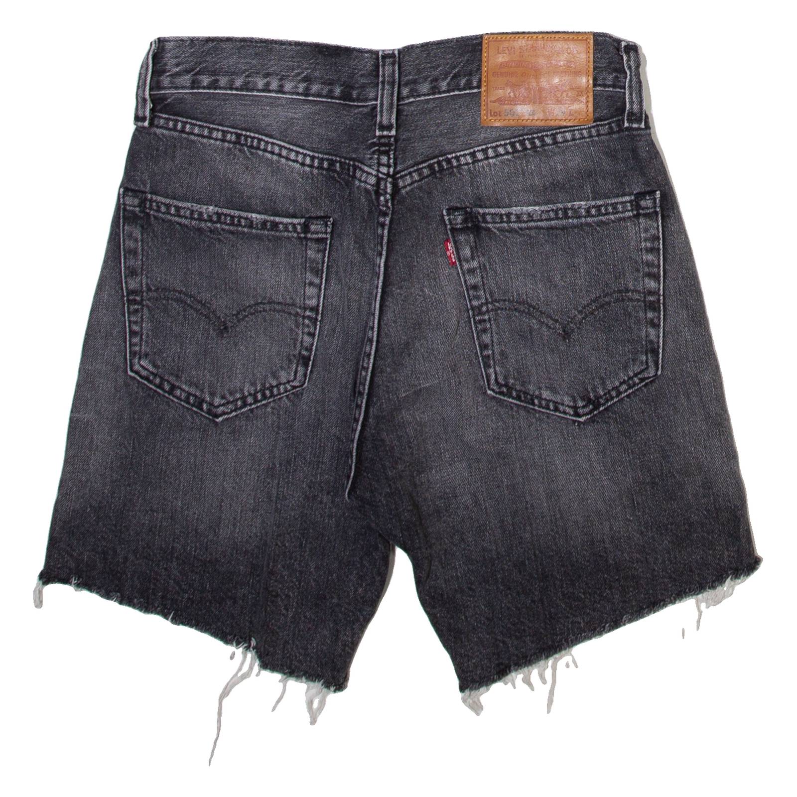 LEVI'S 501 93 Big E Womens Denim Shorts Grey S W29