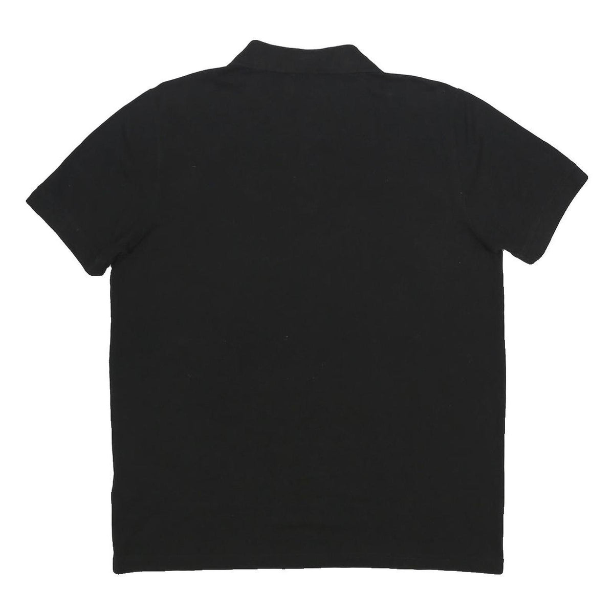 KAPPA Mens Black Cotton Short Sleeve Logo Polo Shirt L Casual Basic
