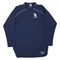 RUSSELL ATHLETIC Mens Navy Blue Track Jacket S Polyester Blend DR Baseball Zip