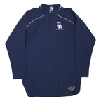 RUSSELL ATHLETIC Mens Navy Blue Track Jacket S Polyester Blend DR Baseball Zip