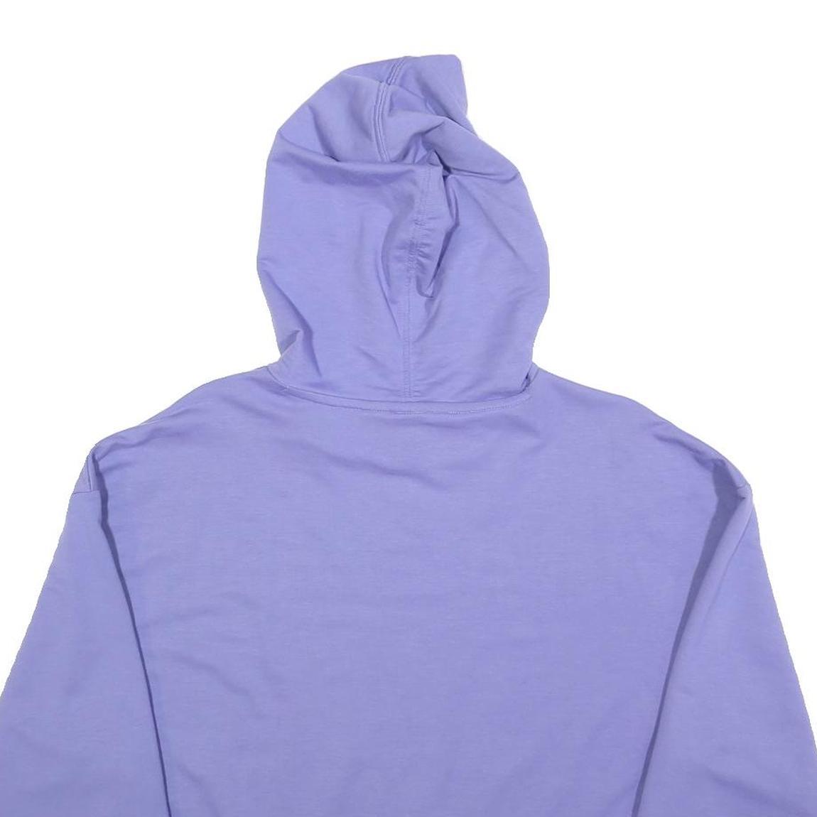 PUMA Womens Purple Pullover Hoodie M Cotton Blend Casual Sweatshirt