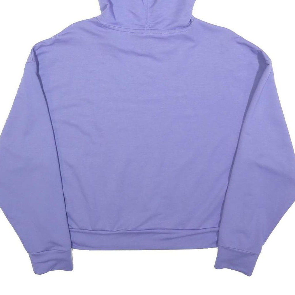 PUMA Womens Purple Pullover Hoodie M Cotton Blend Casual Sweatshirt