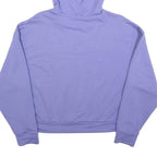PUMA Womens Purple Pullover Hoodie M Cotton Blend Casual Sweatshirt