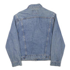 SANCHO Boys Blue Denim Jacket M Cotton Blend Button Closure Classic Fit