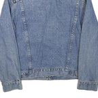 SANCHO Boys Blue Denim Jacket M Cotton Blend Button Closure Classic Fit