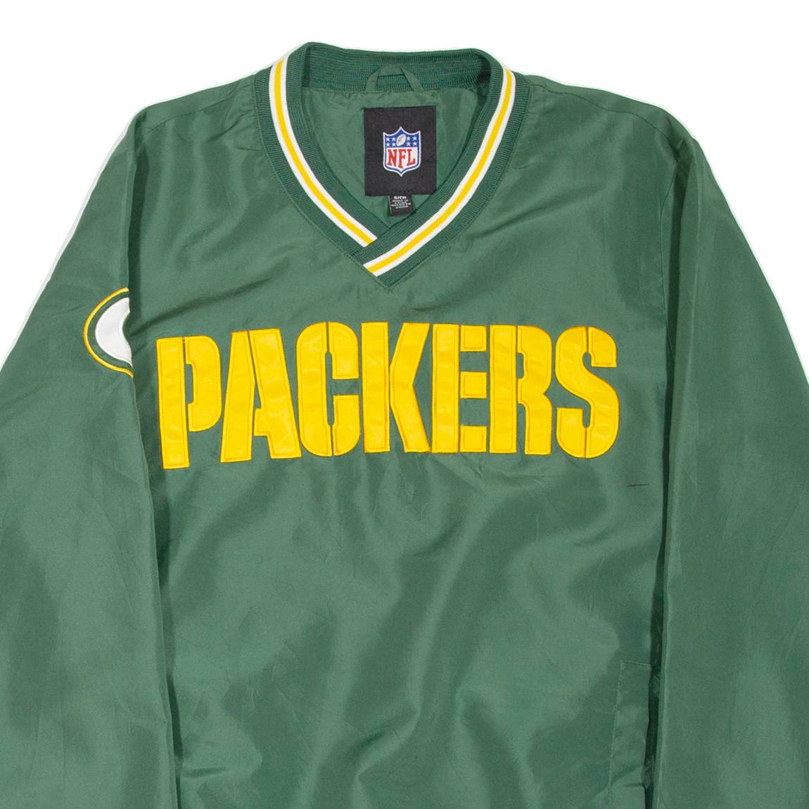 NFL Green Bay Packers Training Mens Sweatshirt Green V-Neck USA S
