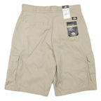 DICKIES Mens Shorts Beige Cargo Loose Fit L W36 Workwear Pocketed