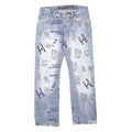CIPO & BAXX Mens Jeans Blue Regular Straight Denim Medium W29 L28 Distressed