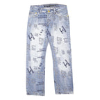 CIPO & BAXX Mens Jeans Blue Regular Straight Denim Medium W29 L28 Distressed