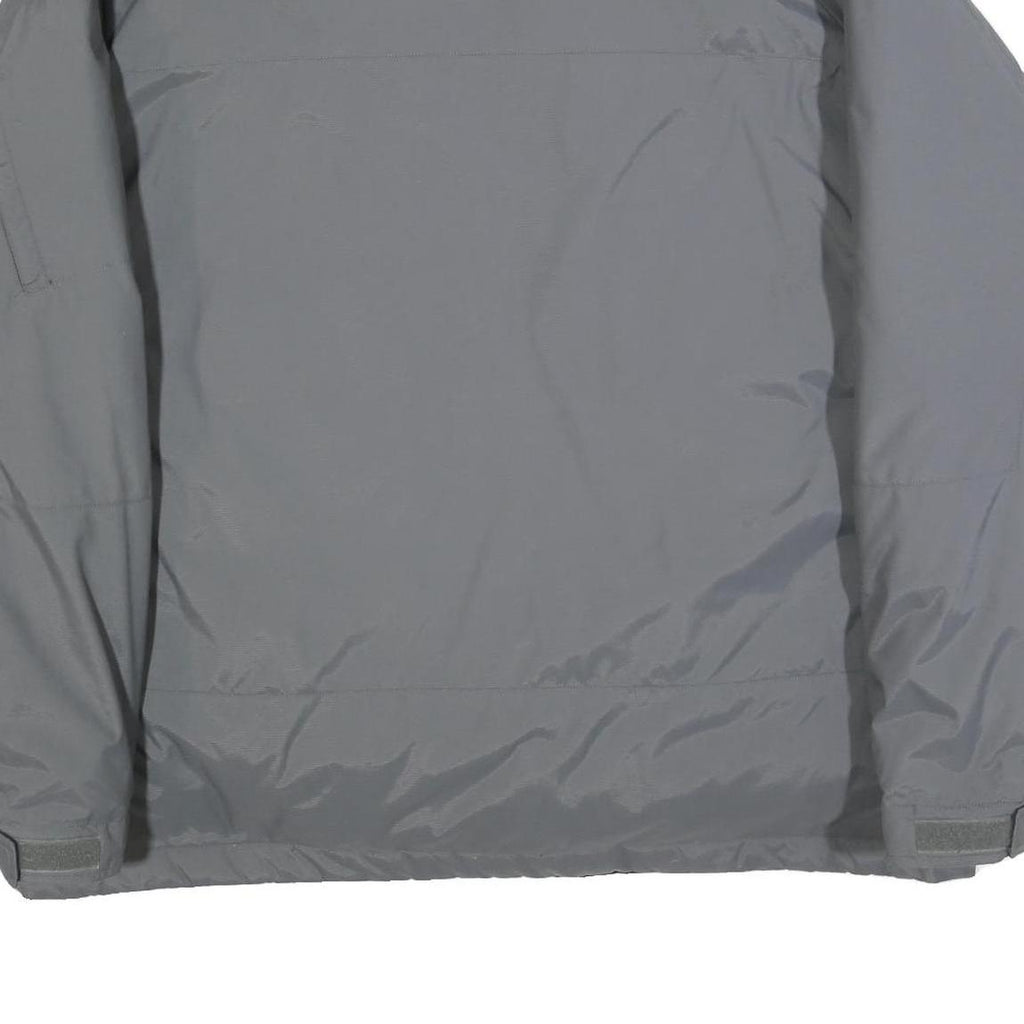 COLUMBIA Mens Grey & Black Outdoor Jacket XL Polyester Blend Zip Casual