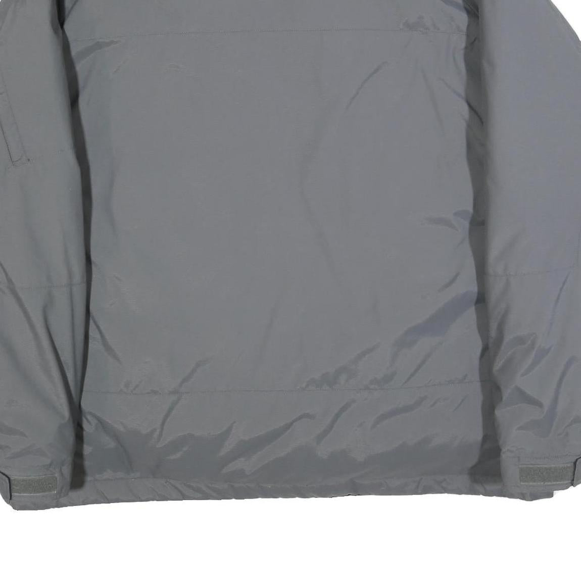 COLUMBIA Mens Grey & Black Outdoor Jacket XL Polyester Blend Zip Casual