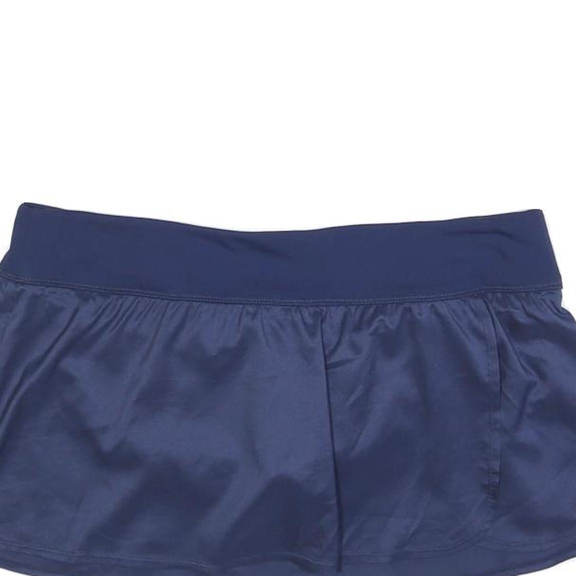 NIKE Womens Blue Sports Skort Mini Polyester Blend L Athletic Activewear