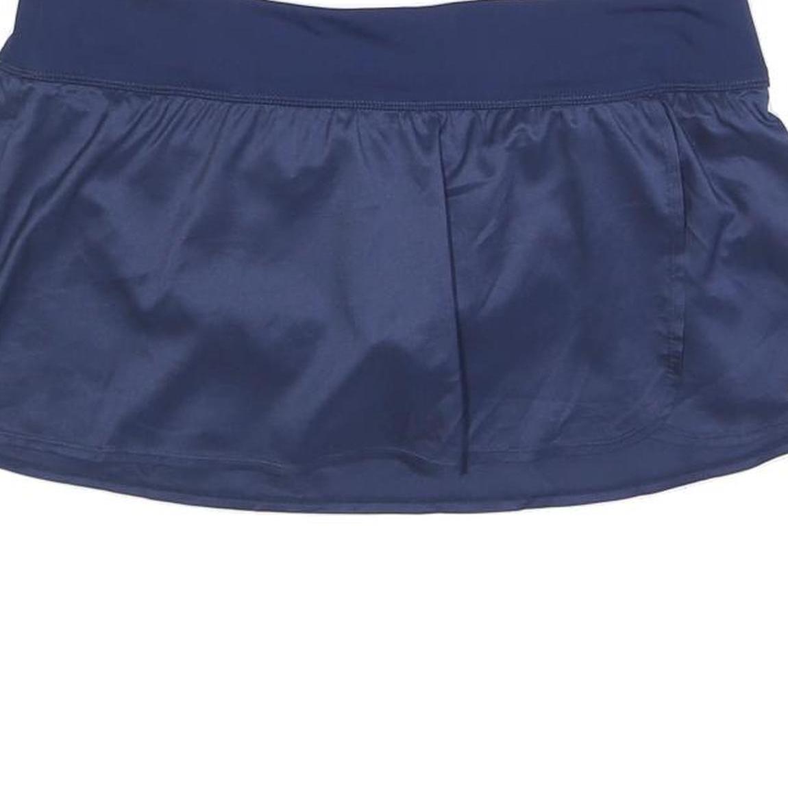 NIKE Womens Blue Sports Skort Mini Polyester Blend L Athletic Activewear