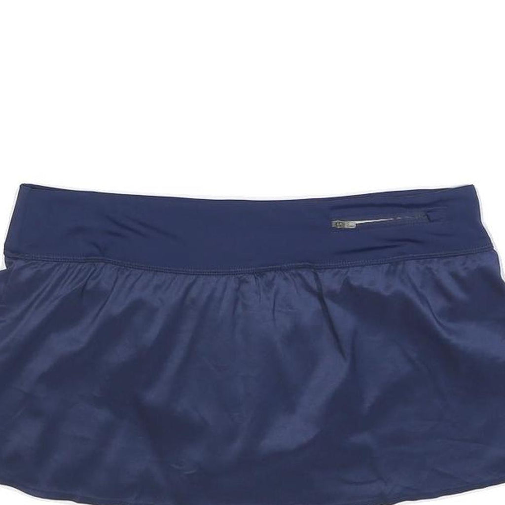 NIKE Womens Blue Sports Skort Mini Polyester Blend L Athletic Activewear