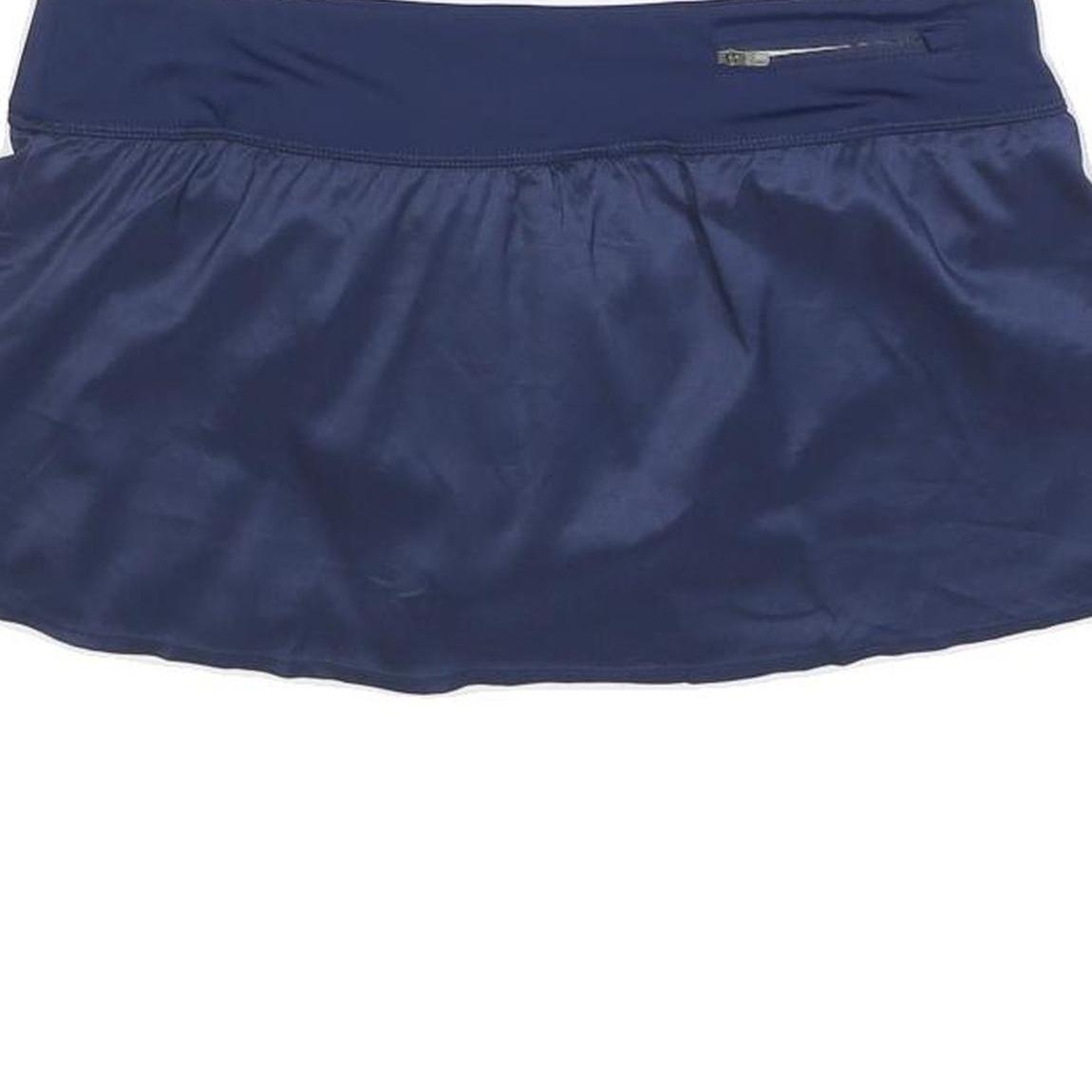 NIKE Womens Blue Sports Skort Mini Polyester Blend L Athletic Activewear