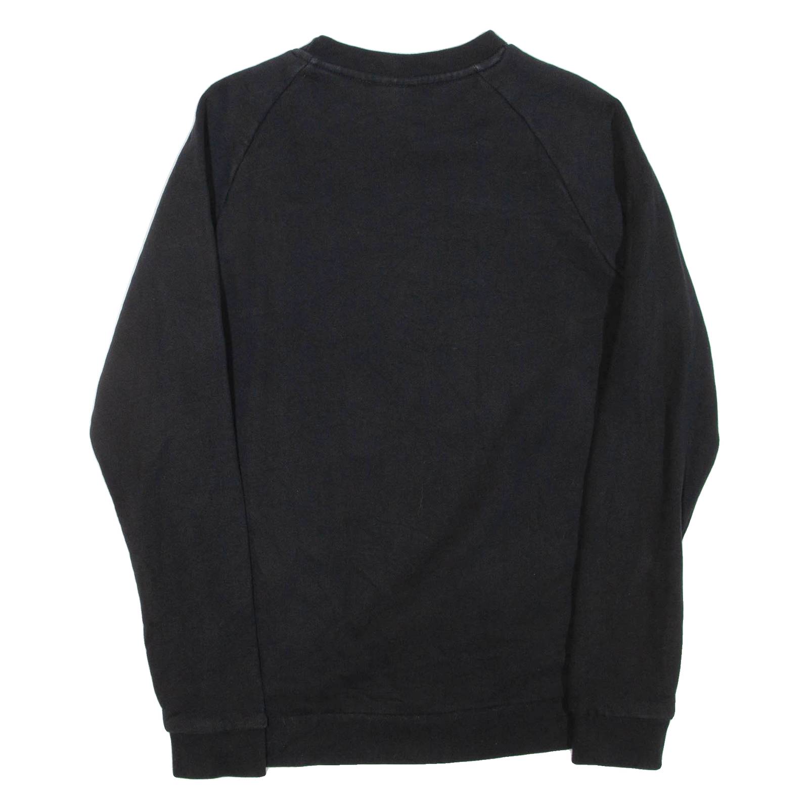 ADIDAS Mens Sweatshirt Black Crew Neck S