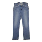 LEVI'S Womens Blue Regular Straight Denim Medium W29 L32 Zip Jeans