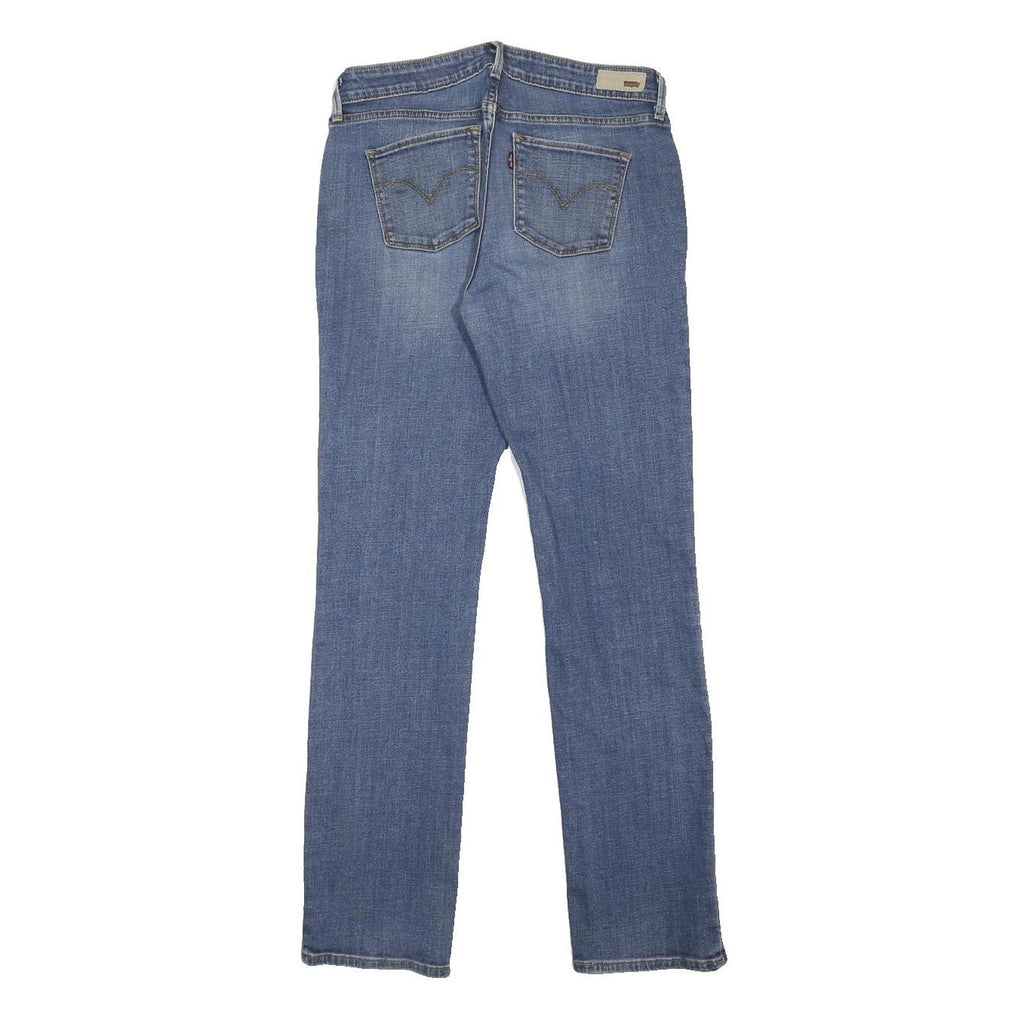 LEVI'S Womens Blue Regular Straight Denim Medium W29 L32 Zip Jeans