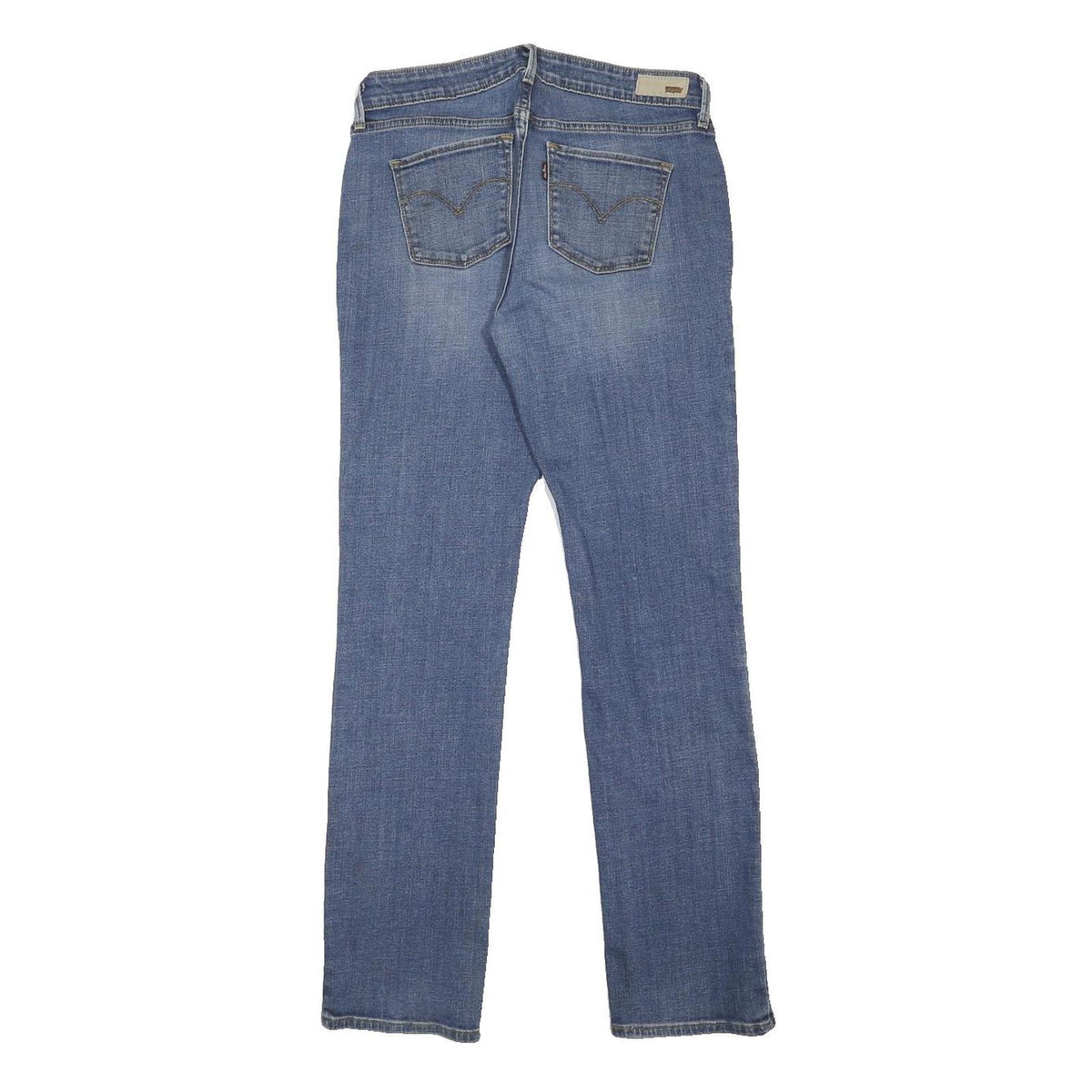LEVI'S Womens Blue Regular Straight Denim Medium W29 L32 Zip Jeans