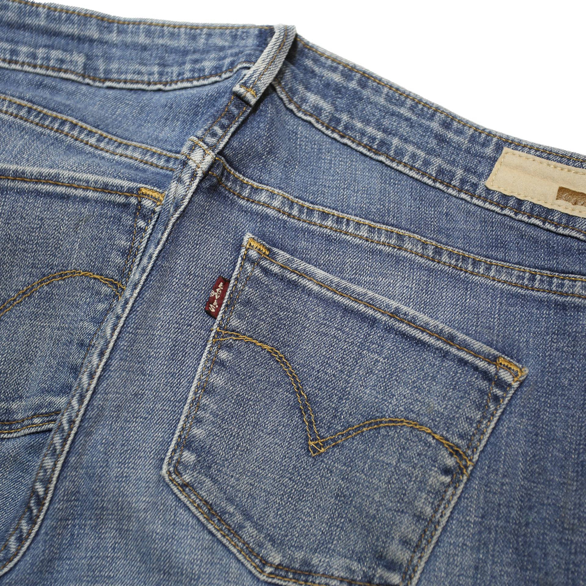 LEVI'S Womens Blue Regular Straight Denim Medium W29 L32 Zip Jeans