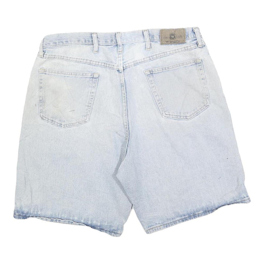 WRANGLER Mens Denim Blue Casual Shorts XL W38 Classic Fit Cotton Blend