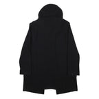 SANDRO Womens Black Wool Blend Jacket L Button Closure Classic Outerwear Coat