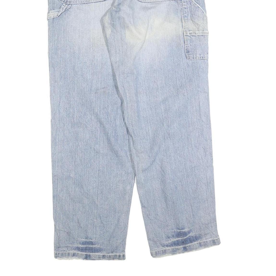 DICKIES Mens Relaxed Light Blue Denim Cotton Blend Jeans W36 L32 Casual Zip