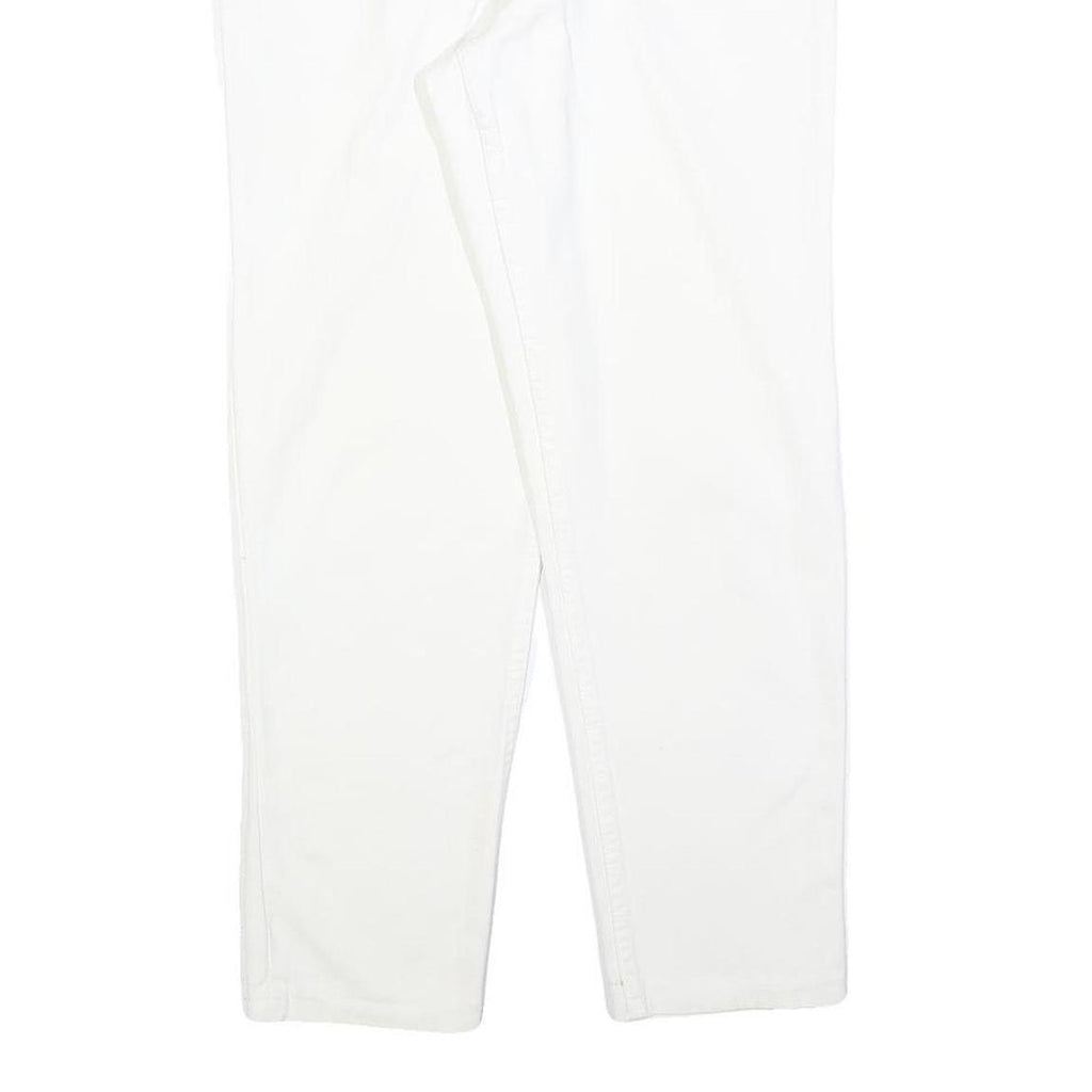 SYLVANIA FASHION Womens White Regular Fit Straight Denim Jeans W28 L28 Cotton