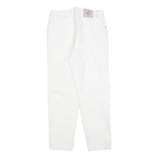 SYLVANIA FASHION Womens White Regular Fit Straight Denim Jeans W28 L28 Cotton