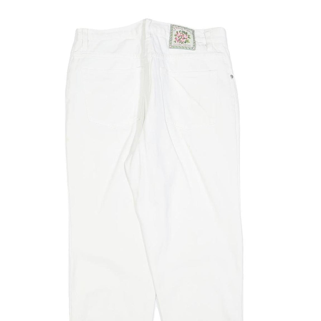SYLVANIA FASHION Womens White Regular Fit Straight Denim Jeans W28 L28 Cotton