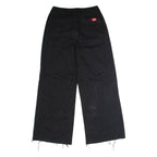DICKIES Workwear Womens Twill Trousers Black Regular Wide-Leg W30 L27