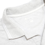 CHAMPION Mens Grey Short Sleeve Plain S Cotton Blend Polo Shirt