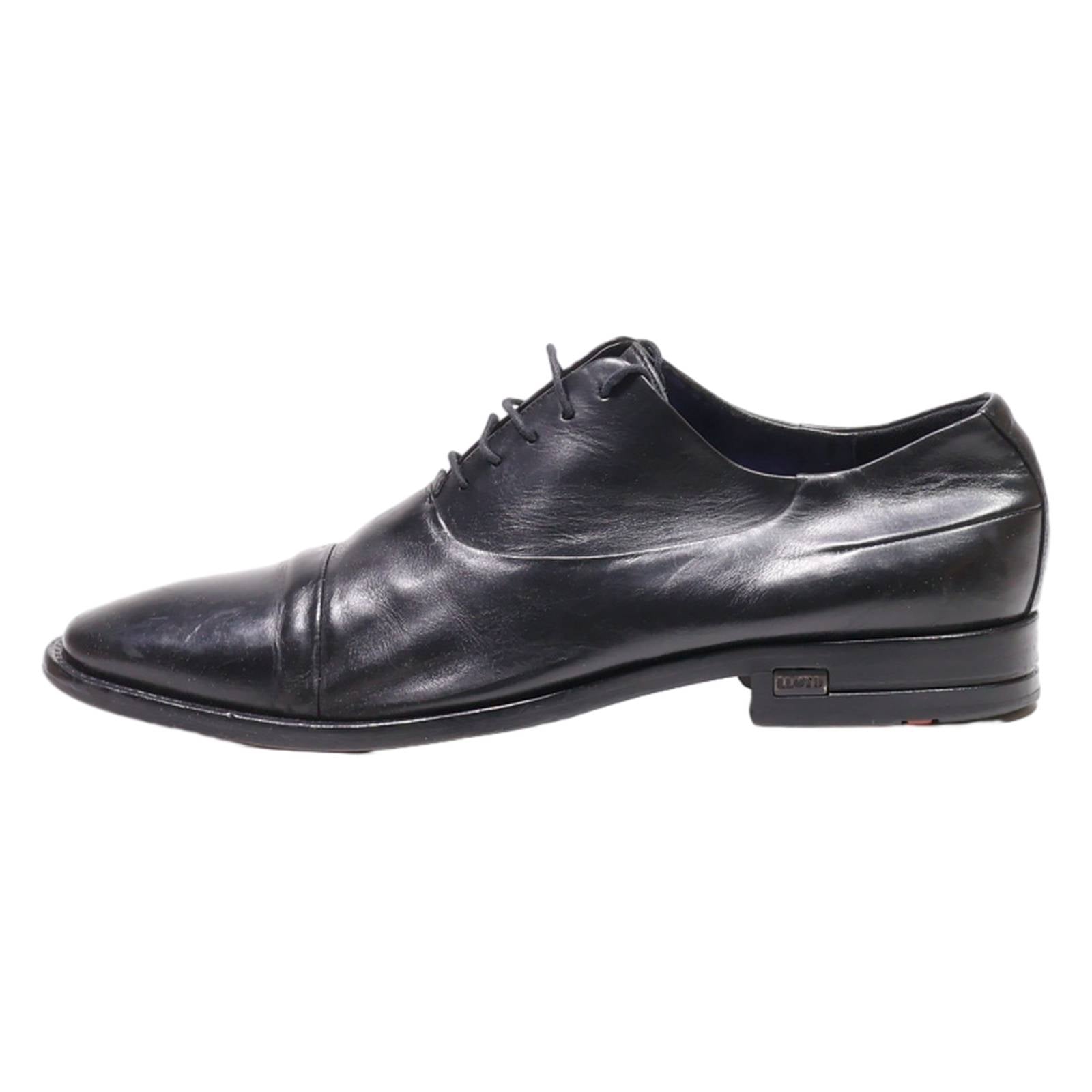 LLOYD Oxford Shoes Black Leather Mens UK 7.5