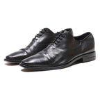 LLOYD Oxford Shoes Black Leather Mens UK 7.5