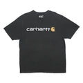 CARHARTT Mens Black Logo Graphic T-Shirt M Short Sleeve Crew Neck Cotton
